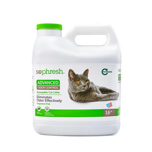 So Phresh Advanced Odor Control Scoopable Fragrance Free Cat Litter 16 lbs.