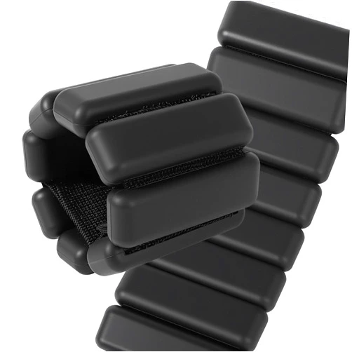 Spectent Ankle & Wrist Weights for Women – Adjustable Silicone Wrist & Ankle Weights, Wearable Arm/Leg Set for Pilates, Yoga, Walking & Strength Training (1 or 2lbs Pair Black or Pink)