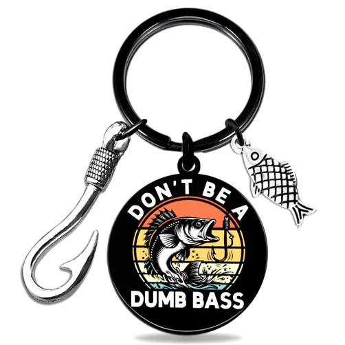 Aisity Fathers Day Fishing Gifts Fisherman Gift for Boyfriend Husband Fisherman Keychain Man Fishing Stuff Fish Funny Gifts for Adults Men Birthday Fathers Day Fishings Gift for Dad
