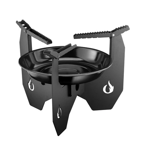 ONLYFIRE OUTDOOR LIVING ONLYFIRE Portable Camping Stove with Carry Bag, Dutch Oven Stand with Foldable Pot Brackets, Wood Charcoal Outdoor Stove for Camping Hiking Picnic Patio Cooking, GS340