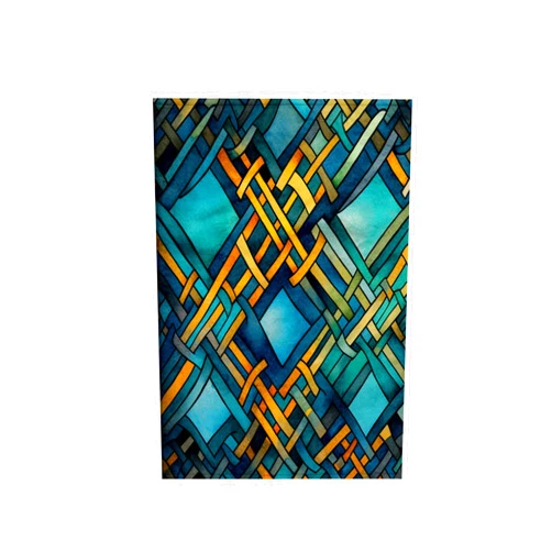 3dRose, Abstract Celtic Pattern of Yellow, Turquoise Colors, Modern Art, 15x22 Hand Towel