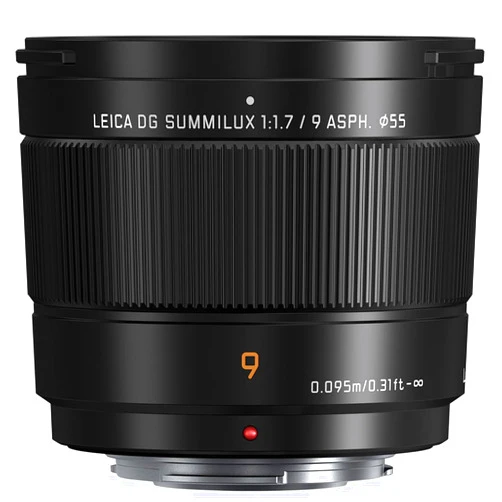Panasonic LUMIX Micro Four Thirds Camera Lens, Leica DG SUMMILUX 9mm F1.7 ASPH, Large Aperture, Video Performance, H-X09 Black