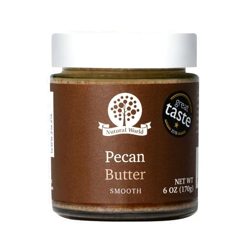Nutural World - Smooth Pecan Nut Butter 6 Oz (170g) - 100% pure single ingredient