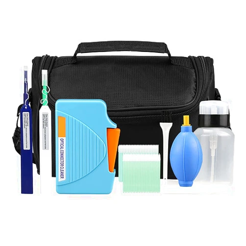 YICIZOL Fiber Optic Cleaning Kit Optical Fiber Cleaner Tools with Fiber Cleaning Cassette for FC SC ST LC MU Connectors, 1.25mm/2.5mm Fiber Cleaner Pens, Cleaning Swabs Wipes (MK-200)