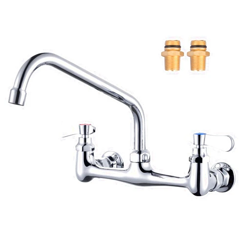 IVIGA Commercial Sink Faucet with 10” Swivel Spout, 8