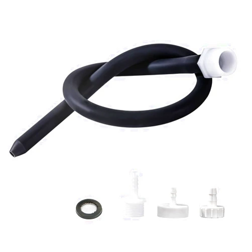 NINXIMI Portable Travel Enema Kit Can Connect Most Water Bottles and Shower Hoses, Silicone Nozzle and 3 Adapter Sizes