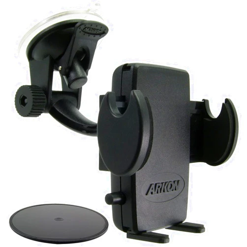 ARKON Windshield and Dash Car Phone Holder Mount for iPhone X 8 7 6S 6 Plus 8 7 6S 6 Galaxy Note Retail Black (SM415)
