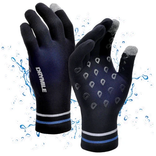 DRYMILE Waterproof Gloves - Warm Touchscreen Winter Snow Wool Blend Hand Gloves for Men & Women - Work, Hiking, Skiing, Running, Biking, Riding Glove, Ideal for Cold Weather