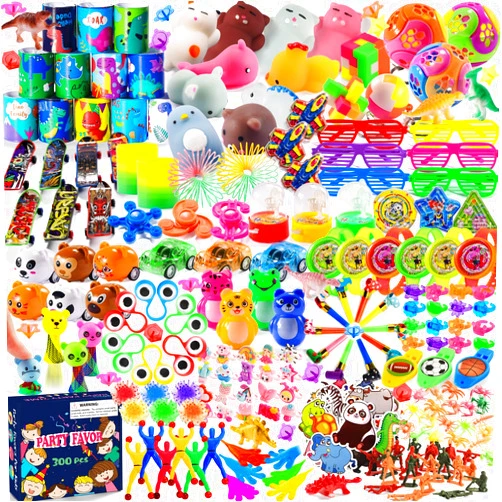 Yutin 300 PCS Party Favor for Kids Goodie Bags Stuffers, Prize Box Toys for Kids Classroom Bulk, Small Fidget Toys Pinata Egg Fillers, Treasure Chest for Students Rewards, Carnival Prizes, Birthday Gifts