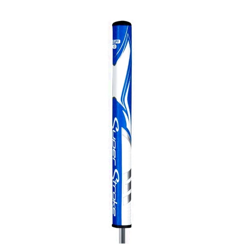 Super Stroke SuperStroke Zenergy Tour 2.0 Golf Putter Grip with No Taper Enhanced SPYNE Technology, New Multi-Zone Texturing and Tech-Port, Blue/White