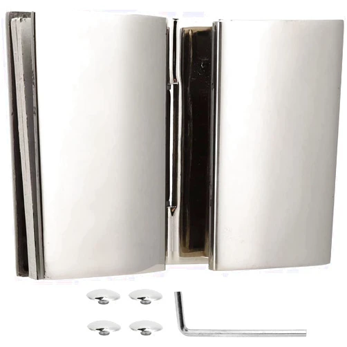 OQATNXUR Door Hinges,Glass Door Hinges,Hinge-Flat Double?Sided Hinge Stainless Steel Bathroom Hinge Glass Door Hinge for Shower Room