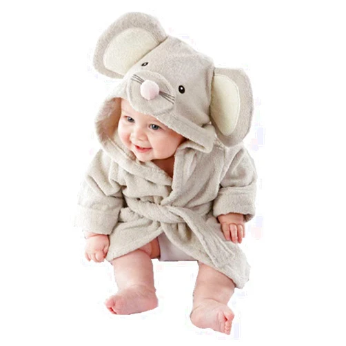 SZCQ Baby Boy Bathrobe Hooded Towels Unisex Infant Bath robe Towel For Toddle Terry Ultra Absorbent Durable Blankets