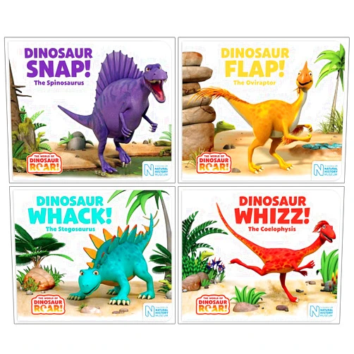 By Henrietta Stickland (Author), Paul Stickland (Author), Peter Curtis (Author), Jeanne Willis (Contributor) & 1 more The World of Dinosaur Roar Series Books 5 - 8 Collection Set by Peter Curtis (Dinosaur Snap, Dinosaur Flap, Dinosaur Whack & Dinosaur Whizz)