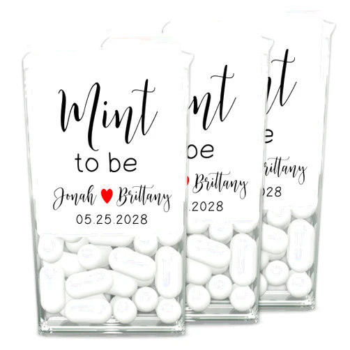 Clementine Wedding & Party Personalized Favor Stickers - Mint to Be Labels