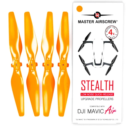 Master Airscrew Stealth Propellers for DJI Mavic Air - Orange, 4 pcs