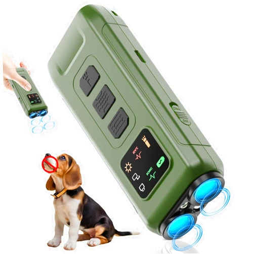 Myiwb Ultrasonic Dog Bark Deterrent & Anti-Barking Training Device, 3 Modes to Stop Dog Barking, Handheld Tool, Safe, Rechargeable, Compact and Portable, Suitable for Indoor/Outdoor Use(Green)