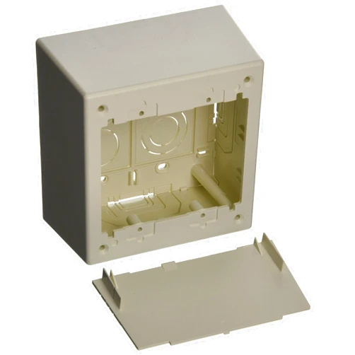 Panduit JBP2DIW 2-Gang Deep Outlet Box, Off White, 2-Piece