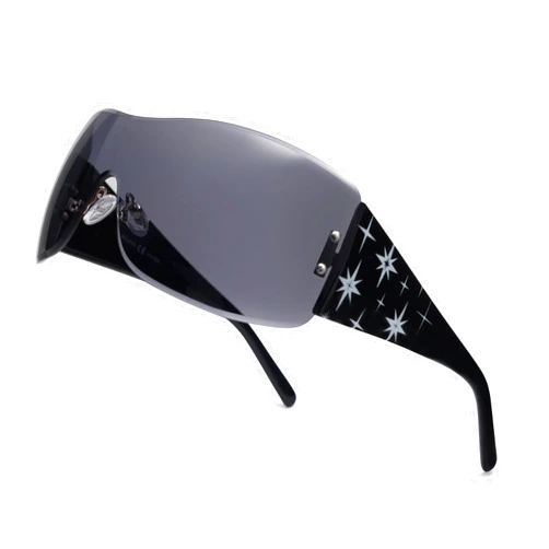 SOJOS Y2K Sunglasses Oversized Shield Rimless Wrap Around Sunnies One-Piece Lens SJ2278