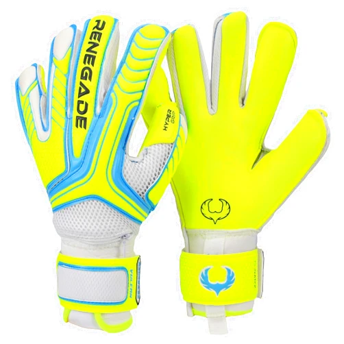 Renegade GK Vulcan Goalie Gloves with Microbe-Guard (Sizes 6-11, 4 Styles, Level 3) Pro-Tek Fingersaves & 3.5+3MM Hyper Grip | Excellent Goalkeeper Glove for Higher Play | Based in The USA