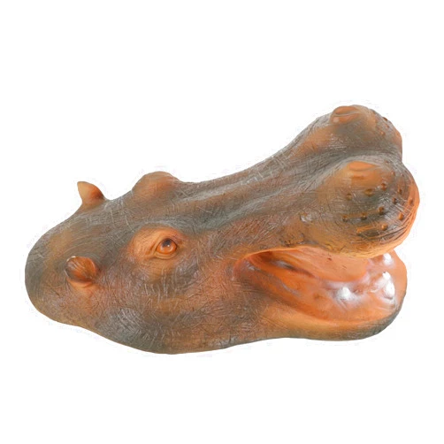 Yardenfun Hippo Pond Statue Floating Resin Hippo for Yard Large Outdoor Pond Decor Hippo Ornament