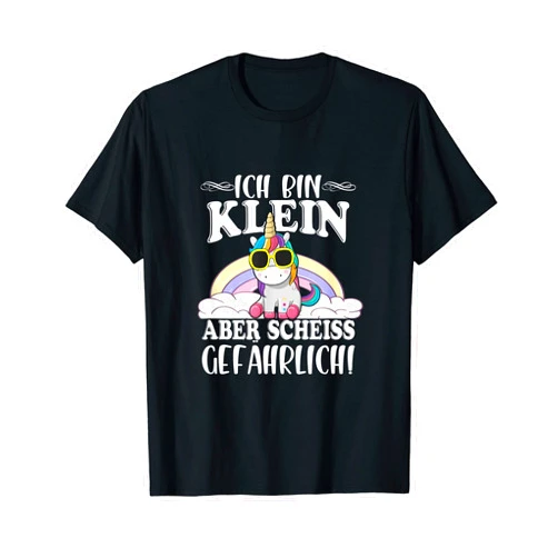 BFF Einhorn Reiten Unicorn Rainbow Mädchen Mann Sunglasses dangerous boys team rainbow unicorn saying T-Shirt