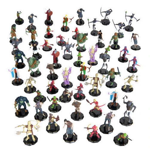 Monster Protectors 56 Fantasy Mini Figures - All Unique Designs - 1