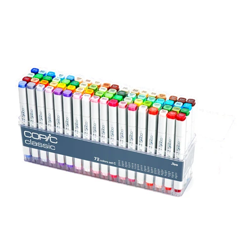 Copic Classic, Alcohol Markers, 72 Color Set C (New Ver.)