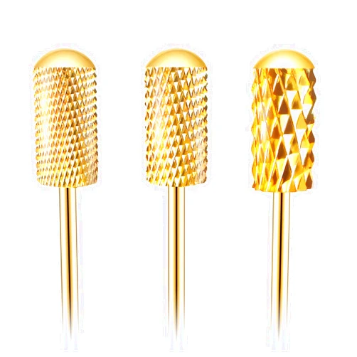 CORFULRA Nail Drill Bit Set, Corfulra 3pcs Safety Bits for Nail Drill, Tungsten Carbide Nail Drill Bits, Smooth Round Top Large Barrel Bits, Nail Supplies for Nail Tech to Remove Acrylic Nails (XF & M & XC)