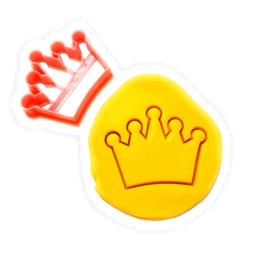Generico T3D Cookie Cutters Crown Cookie Cutter, Suitable for Cakes Biscuit and Fondant Cookie Mold for Homemade Treats, 3.36'' x 2.67'' x 0.55''