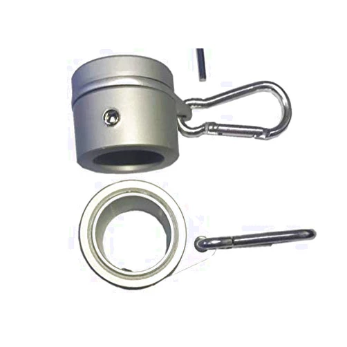 YUMCUFTR Rotating Flagpole Flag Clips, Aluminum Flagpole Rings, Mounting Rings Sets for 0.75-1 inch Diameter Flagpole - 1 Pair