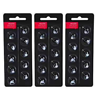 KH HAIKE Hearing Aid Domes for Oticon Replacements,Oticon Minifit Double Vent Bass Domes (8 mm/3 Pack）,Universal Domes for Oticon Hearing Aid Supplies