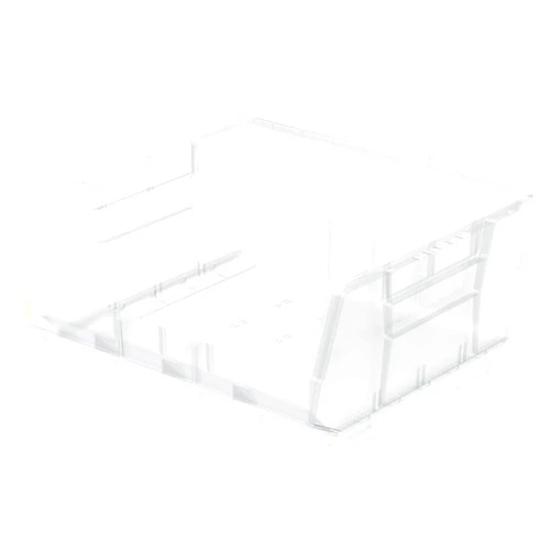Akro-Mils 30250 AkroBins Plastic Storage Bins, Space-Saving Stackable Bins, Garage Organization Bins, Closet, Classroom Organization, Craft Storage, 15-Inch x 16-Inch x 7-Inch, Clear, 6-Pack