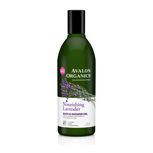 Avalon Organics Bath & Shower Gel Nourishing Lavender, 12 oz