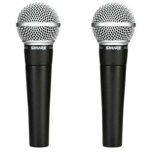 Shure SM58 Cardioid Dynamic Vocal Microphone (2-Pack)