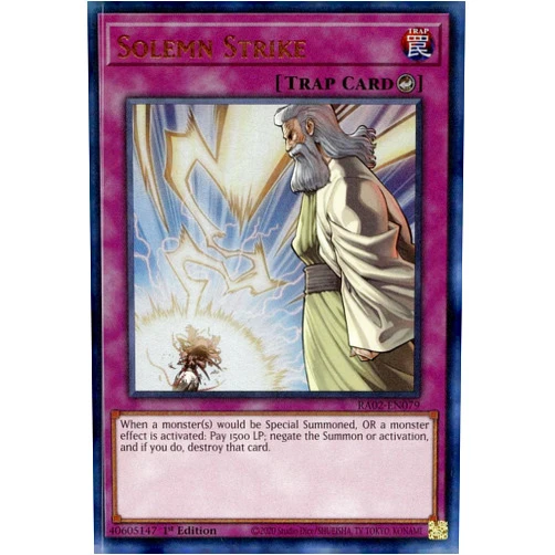 YU-GI-OH! Solemn Strike (PUR) - RA02-EN079 - Prismatic Ultimate Rare - 1st Edition