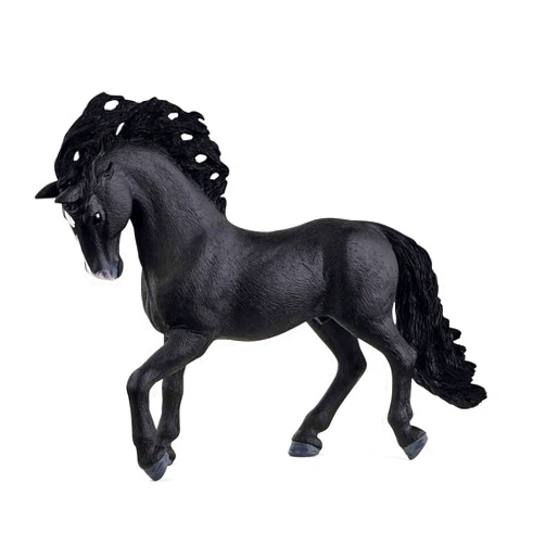 Schleich Horse Club Realistic Pura Raza Española Stallion Horse Figurine - Detailed Horse Toy in Spirited Pose, Durable for Education and Imaginative Play, Toy for Girls and Boys, Gift for Kids Age 5+