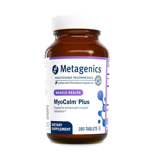 Metagenics MyoCalm Plus - Muscle Relaxation & Stress Support with Passionflower, Valerian, Lemon Balm, Magnesium & Calcium - Supports Sleep Quality - Non-GMO, Gluten-Free, Vegetarian - 180 Tablets