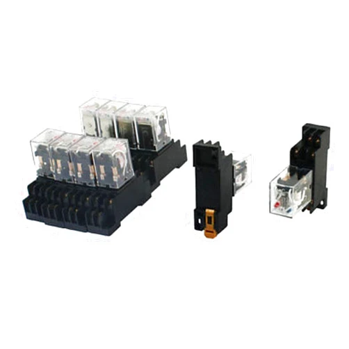 XJEMYCEI 10 Pcs AC 380V Coil DPDT 2NO 2NC 8-Pin 35mm DIN Rail Mount Power Relay