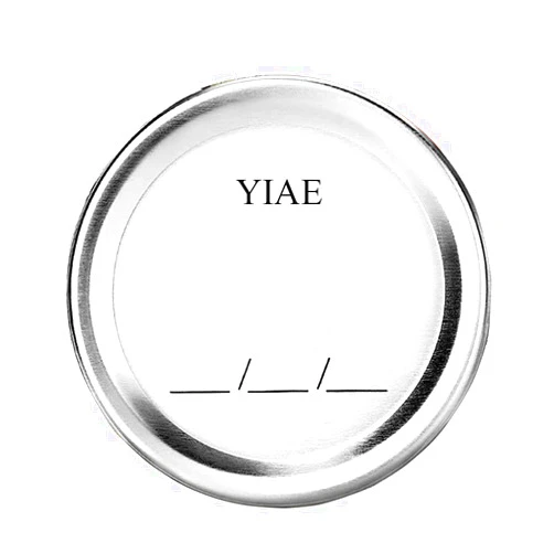 N.F YIAE Regular Mouth Canning Lids for Ball, Kerr Jars - Split-Type Metal Mason Jar Lids for Canning - Food Grade Material, 100% Fit & Airtight for Regular Mouth Jars
