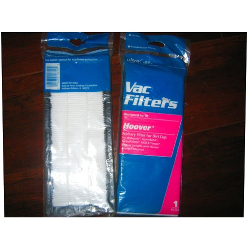 Ultracare Ultra Care Vac Filters Designed to fit HOOVER, 1 Primary Filter for Dirt Cup