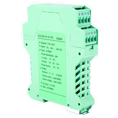 ZLXHDL Signal Isolator, PLC Detect Signal Conditioner, DC 24V Current Signal Isolator Transmitter Used in Industrial Equipment(1 in 1 Out. 4-20ma to 4-20MA)