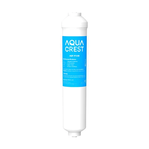 AQUA CREST GXRTDR Inline Water Filter, Replacement for GE® GXRTDR, Samsung DA29-10105J, Culligan IC-100A， Whirlpool WHKF-IMTO, Reduces Chlorine, Fluoride