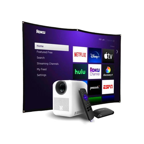 HP CC180 Promo 3in1 Portable HD Smart Video Projector with Roku Express HD /84