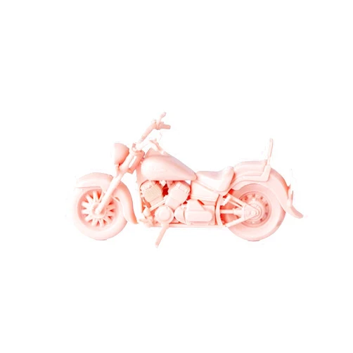 ZEDACAKAI 1/64 Motorcycle Resin Model Miniature Retro Motor Vehicle GK Need to Be Colored by Yourself