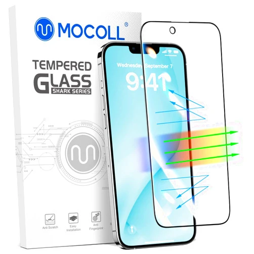MOCOLL JUST FOR QUALITY Screen Protector (Anti-Blue Light, iPhone 14)
