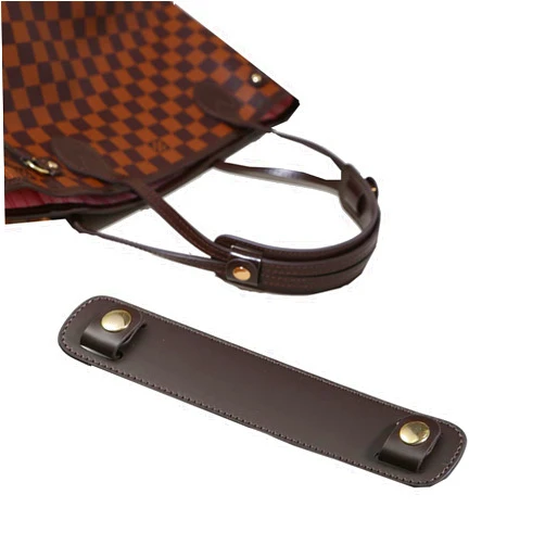 Lopsity PU Leather Shoulder Strap Pad,Detachable Soft Leather Strap Cover,Compatible with Women Tote Purses, Handbag, Satchels,More comfortable to carry (BROWN)