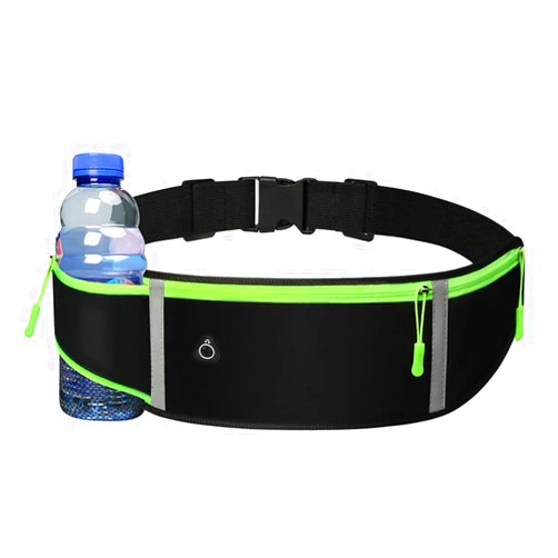 EVRCHGIEA Running Belt Waist Pack Bag, Black