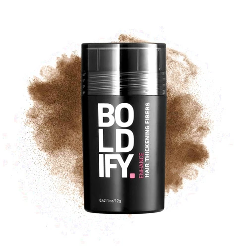 BOLDIFY Hair Fibers (12g) - Fill In Thinning and Fine Hair for an Instantly Fuller, Thicker Look - 14 Shades for Women & Men - Light Brown