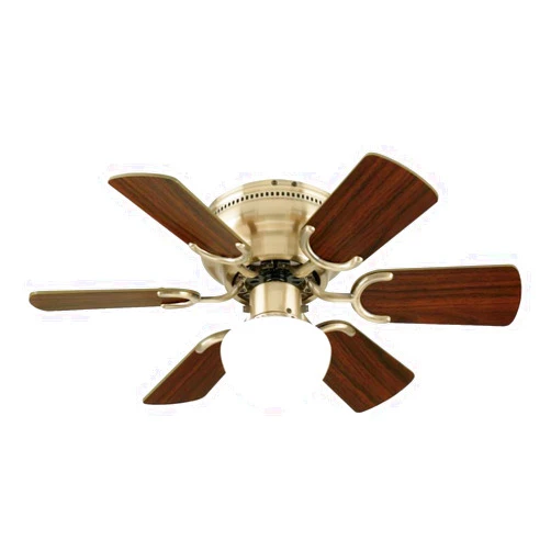 Westinghouse 7215800 Petite Indoor Ceiling Fan with Light, 30 Inch, Antique Brass