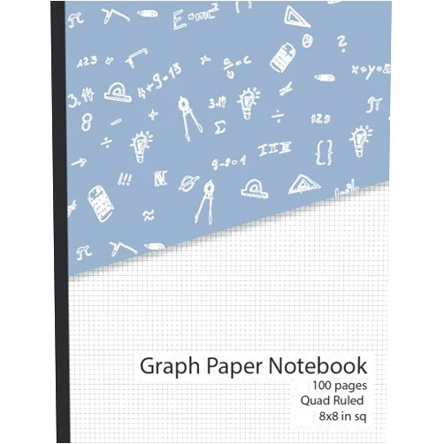 Flooky Loot Graph Paper Notebook: Graph Composition for Math Science Students Blank 8 squares per inch graph Quad Ruled 100 sheets (STEAMM Workbook Series)
